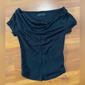 Silence + Noise Black Women's Top